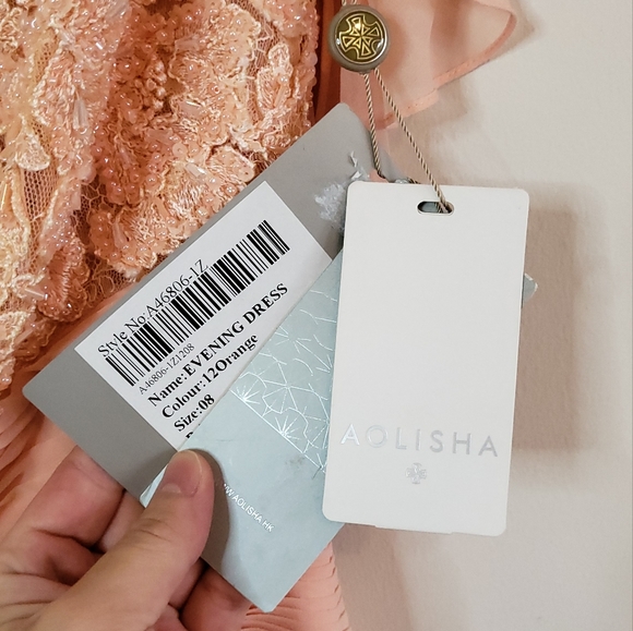 Size 8 (L) 100% silk light pink dress from Aolisha - Picture 9 of 9